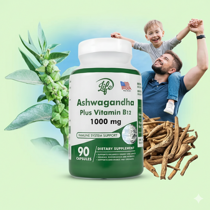 ASHAWAGANDA + B12 X 90 CÁPSULAS